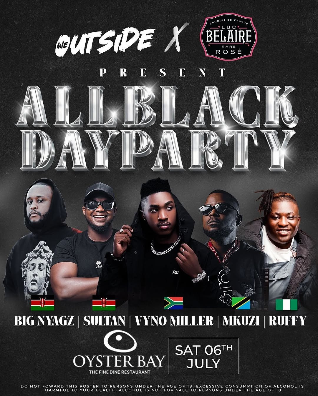 All Black Day Party with Belaire